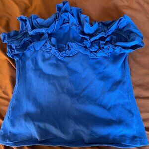 Anthropologie Ruffle Tube Top Size XL
